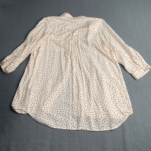 KC Khakis & Co ,Button‎ Women's size XL Shirt  Long Sleeve Floral Lagenlook - Picture 2 of 10